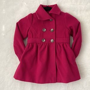 Graffiti Double Breasted Girls Coat Kids Size 4A